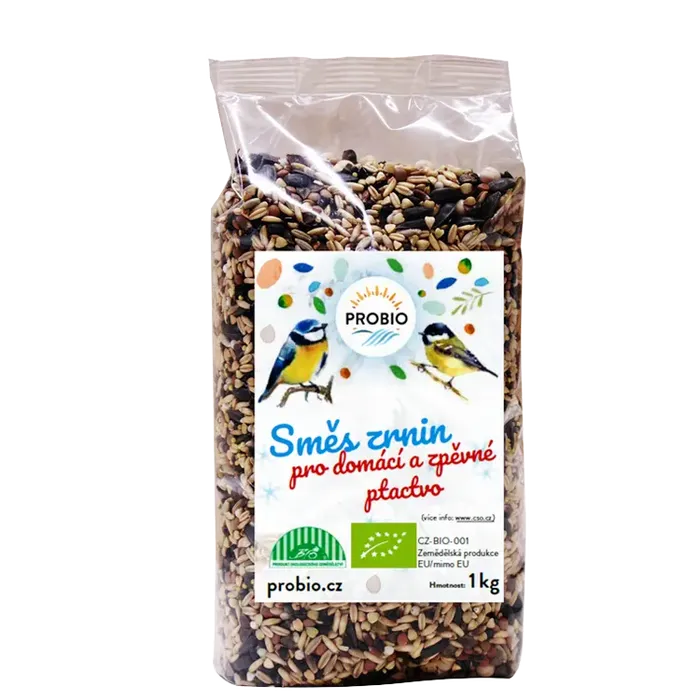 PROBIO Směs zrnin pro domácí a zpěvné ptactvo 1 kg BIO